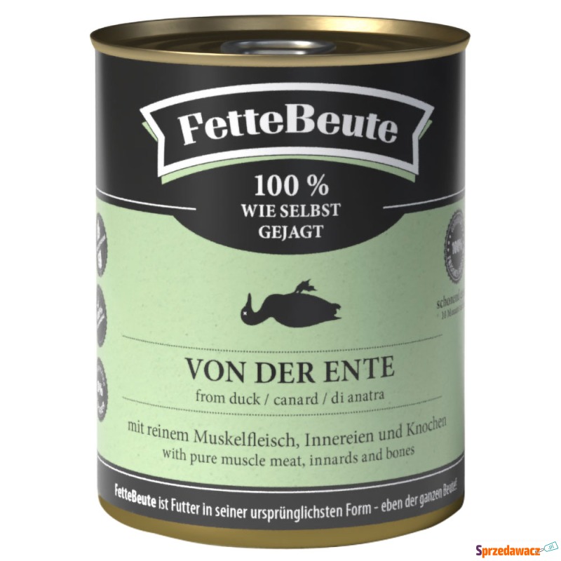 FetteBeute, 24 x 800 g - Kaczka - Karmy dla psów - Bielsko-Biała