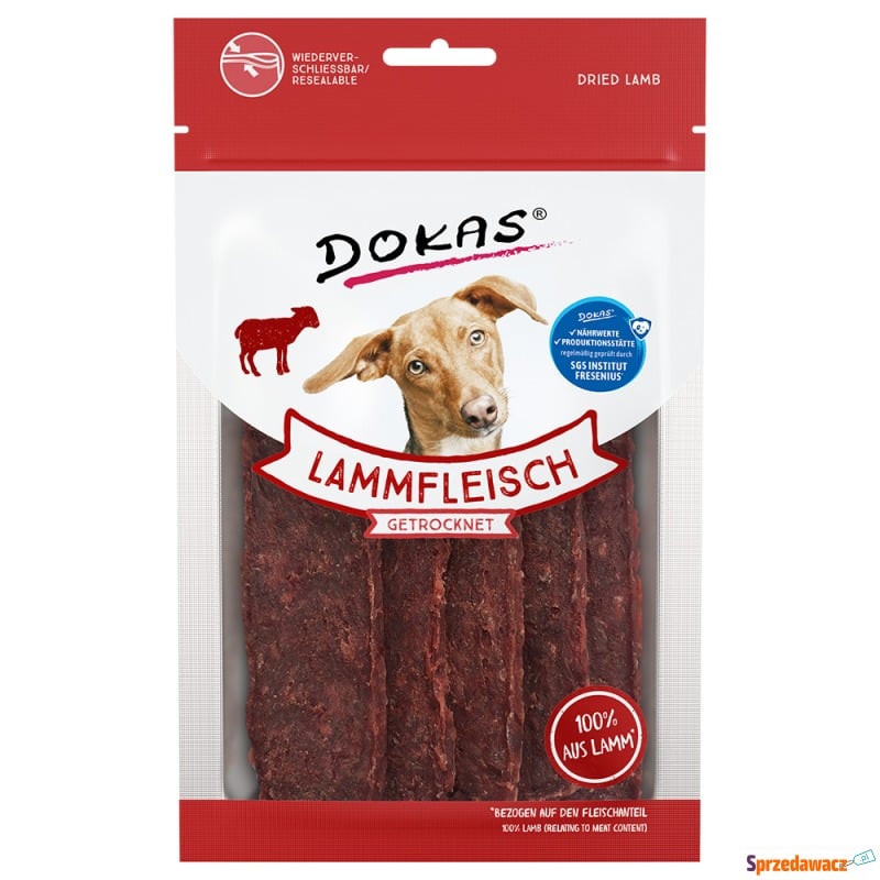 Dokas, suszone mięso jagnięce - 70 g - Przysmaki dla psów - Nysa