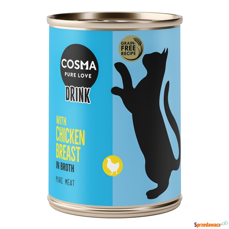 Megapakiet Cosma Drink, 24 x 100 g - Pierś z... - Karmy dla kotów - Gliwice