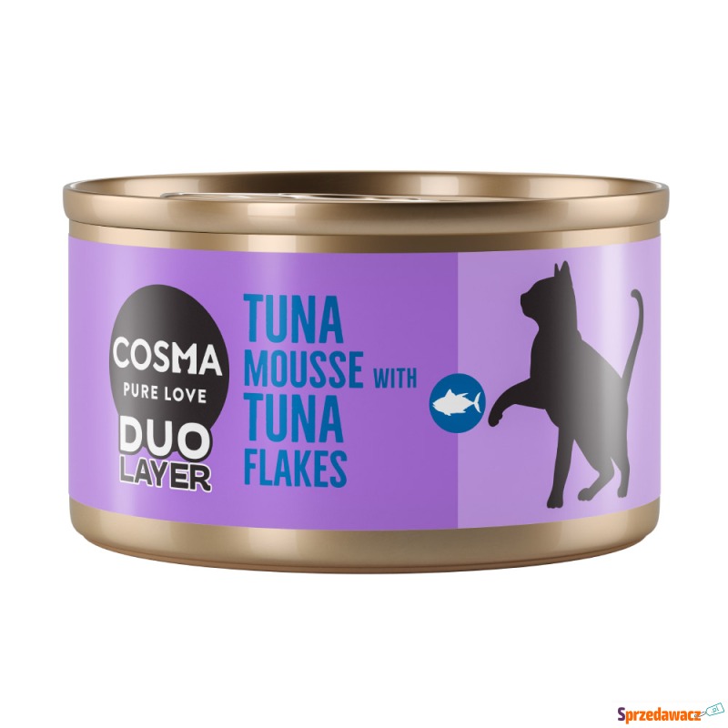 Cosma DUO Layer, 24 x 70 g - Mus z tuńczyka z... - Karmy dla kotów - Opole