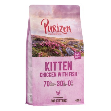 Purizon Kitten, kurczak i ryba – bez zbóż - 400 g