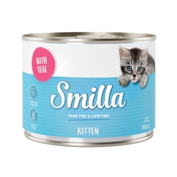 Megapakiet Smilla Kitten, 24 x 200 g - Drób i cielęcina