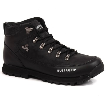 Skórzane buty męskie wysokie czarne Outback Bustagrip