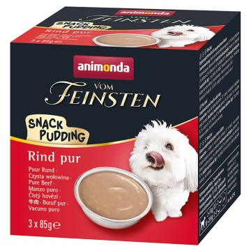 Animonda Vom Feinsten Adult, budyń dla psa - Czysta wołowina, 21 x 85 g