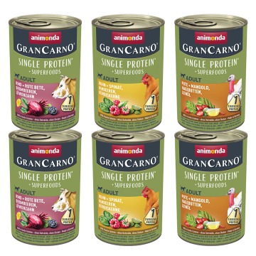 Pakiet próbny animonda GranCarno Adult Superfoods - 6 x 400 g