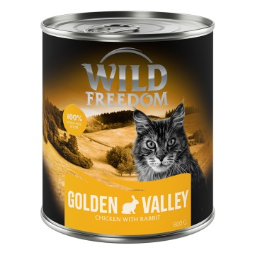 Wild Freedom Adult, 6 x 800 g - bez zbóż - Golden Valley - Królik i kurczak