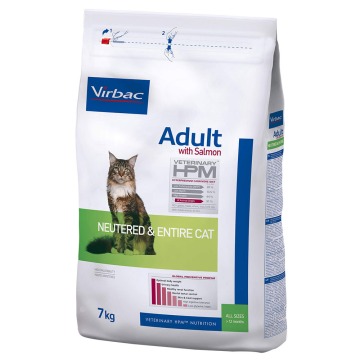 Virbac Veterinary HPM Adult Neutered & Entire Cat, łosoś - 7 kg