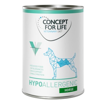 Pakiet Concept for Life Veterinary Diet dla psa, 24 x 400 g  - Hypoallergenic, konina