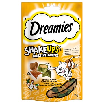 Przekąska Dreamies Shakeups Multivitamins - Piknik drobiowy (6 x 55 g)