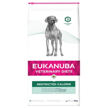 10 + 2 kg gratis!  Eukanuba VETERINARY DIETS, karma sucha dla psa, 12 kg - Restricted Calorie