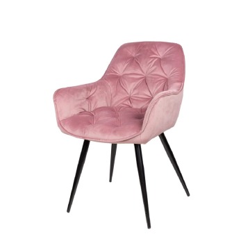 Krzesło tapicerowane Algi różowe