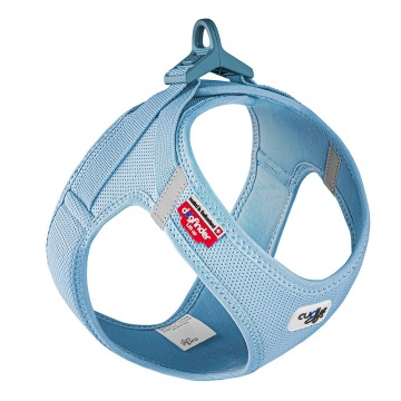 Szelki Curli Vest Clasp Air-Mesh, błękitne - Rozmiar M: obwód klatki piersiowej 43,4 - 49 cm