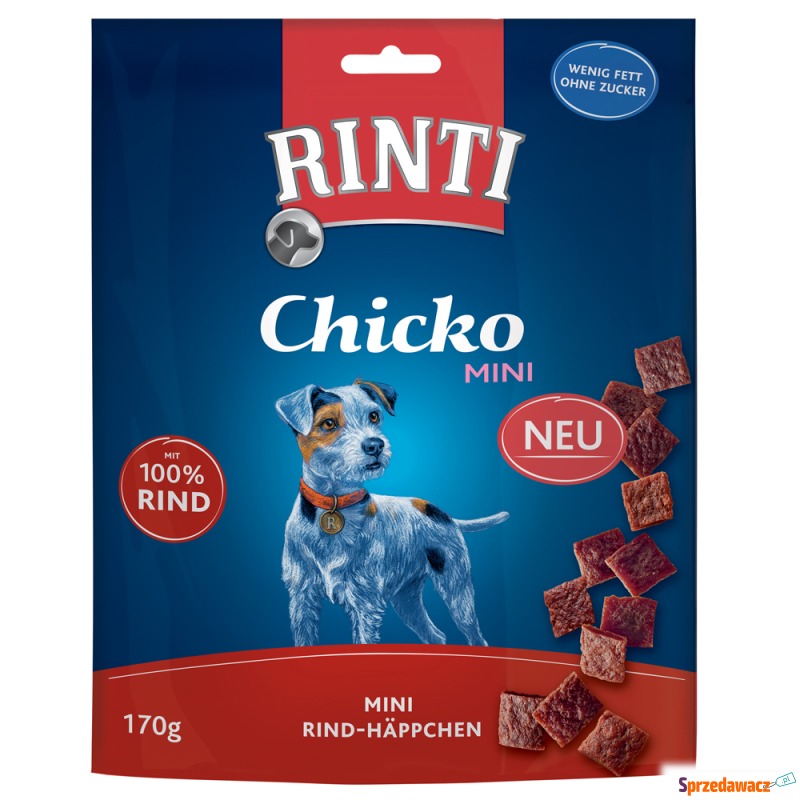 RINTI Chicko Mini - Wołowina, 2 x 170 g - Przysmaki dla psów - Kielce