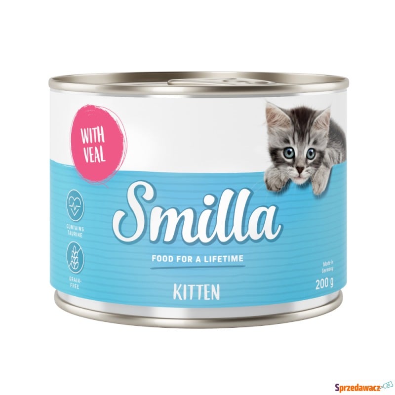 Smilla Kitten, 6 x 200 g - Z cielęciną - Karmy dla kotów - Ustka