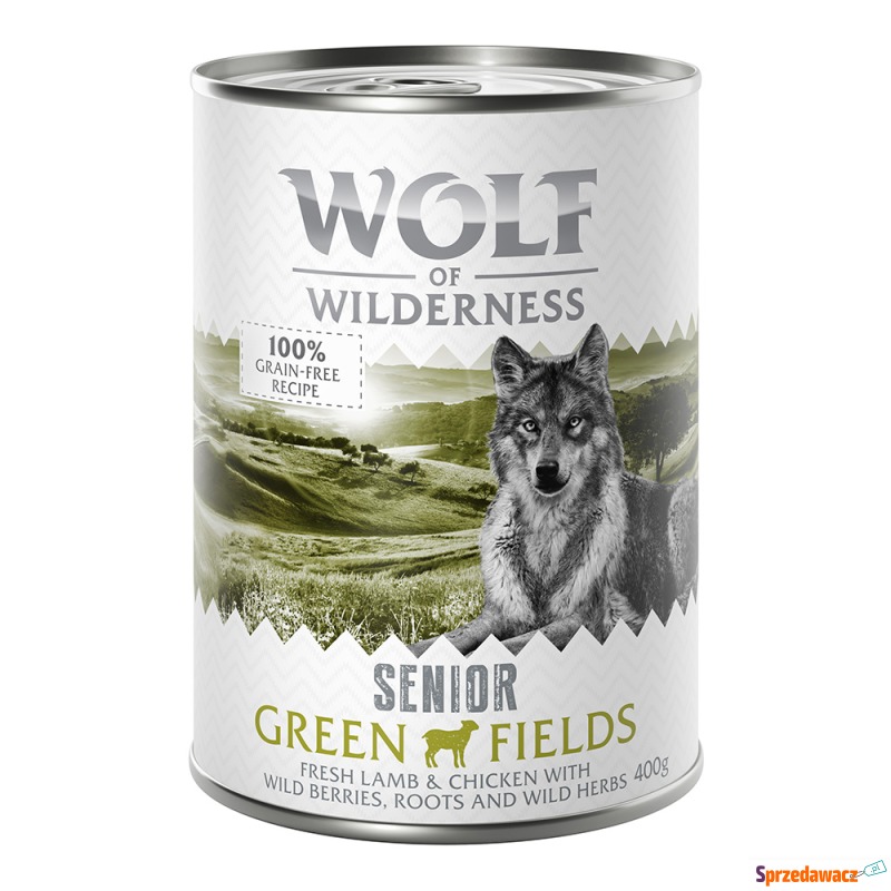Wolf of Wilderness Senior, 6 x 400 g - Green... - Karmy dla psów - Zielona Góra