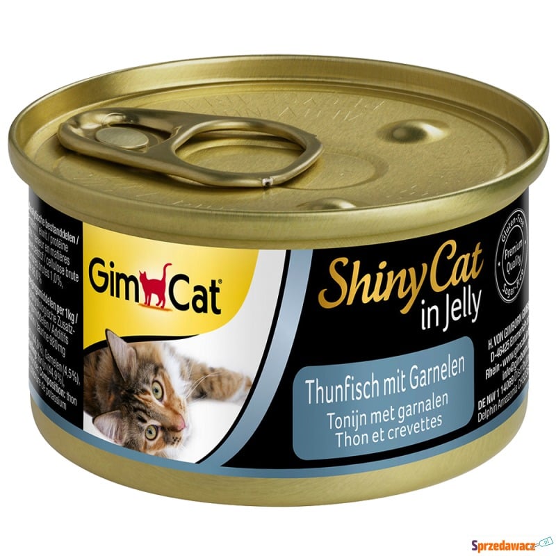 GimCat ShinyCat w galarecie, 6 x 70 g - Tuńczyk... - Karmy dla kotów - Olsztyn