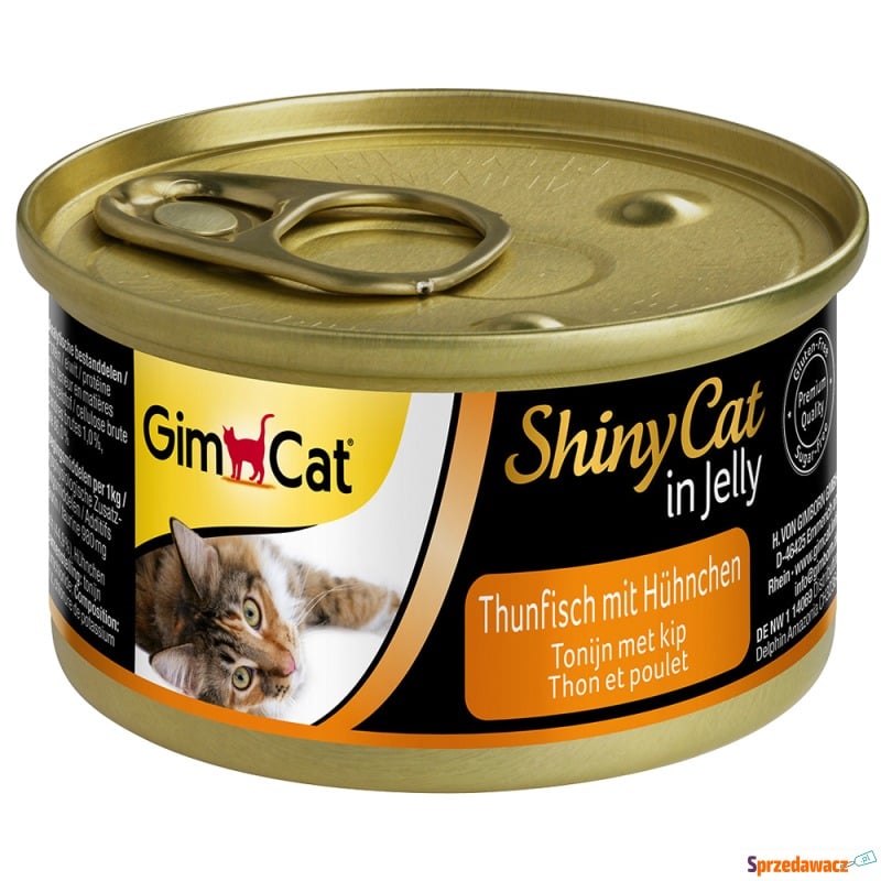 GimCat ShinyCat w galarecie, 6 x 70 g - Tuńczyk... - Karmy dla kotów - Ostrołęka