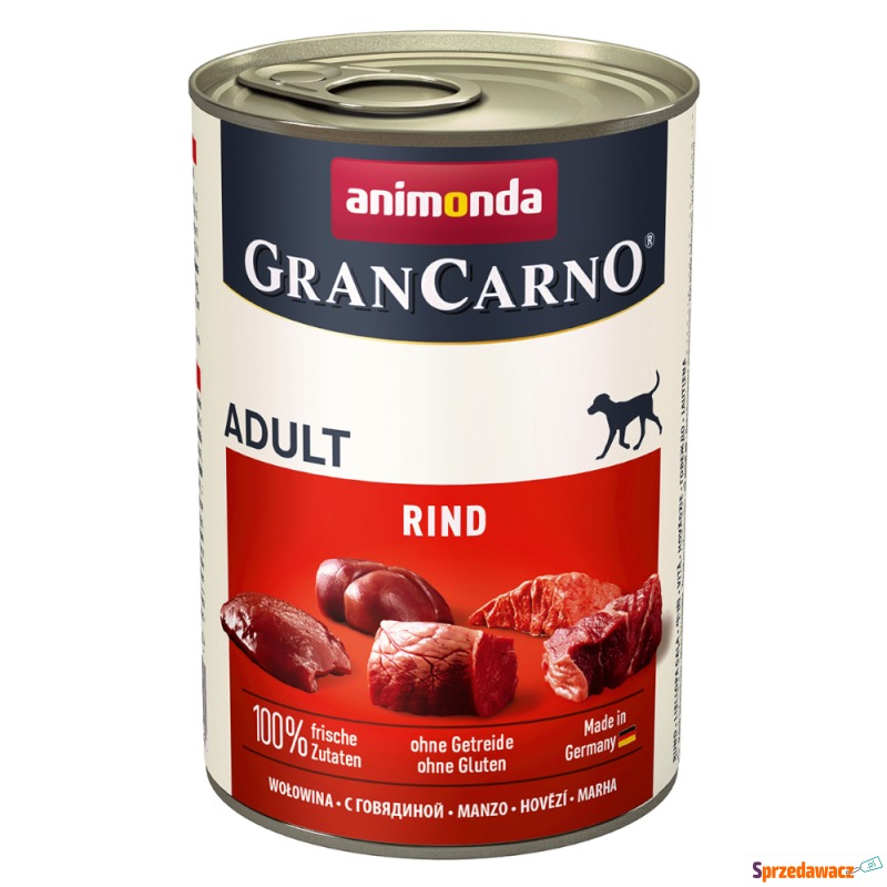 Pakiet animonda GranCarno Original, 12 x 400 g... - Karmy dla psów - Kutno