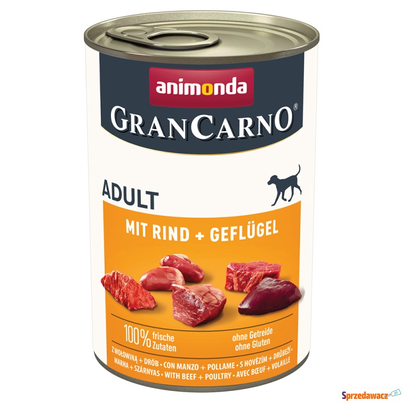 Pakiet animonda GranCarno Original, 12 x 400 g... - Karmy dla psów - Legnica