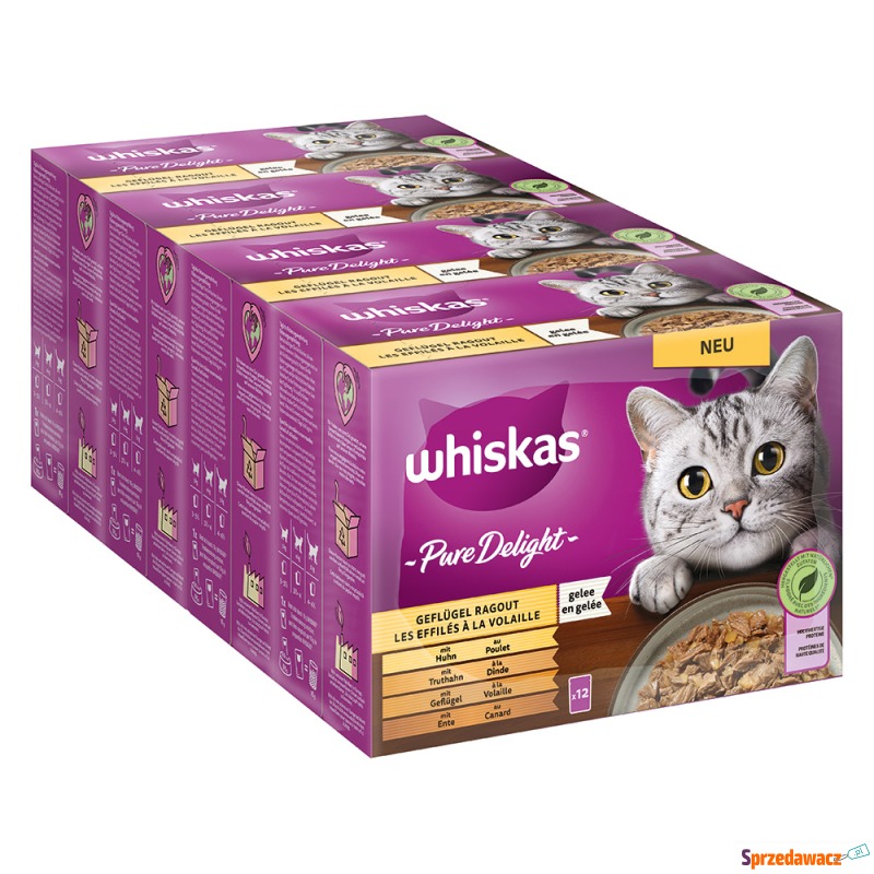 Pakiet Whiskas Pure Delight, saszetki, 48 x 85... - Karmy dla kotów - Żukowo