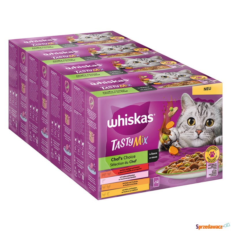 Pakiet Whiskas Tasty Mix, saszetki, 48 x 85 g... - Karmy dla kotów - Opole