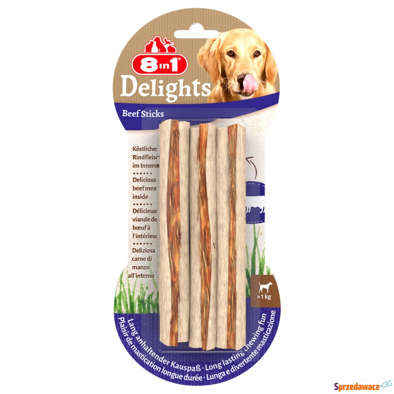8in1 Delights pałeczki z wołowiną - 9 x 25 g - Przysmaki dla psów - Włocławek