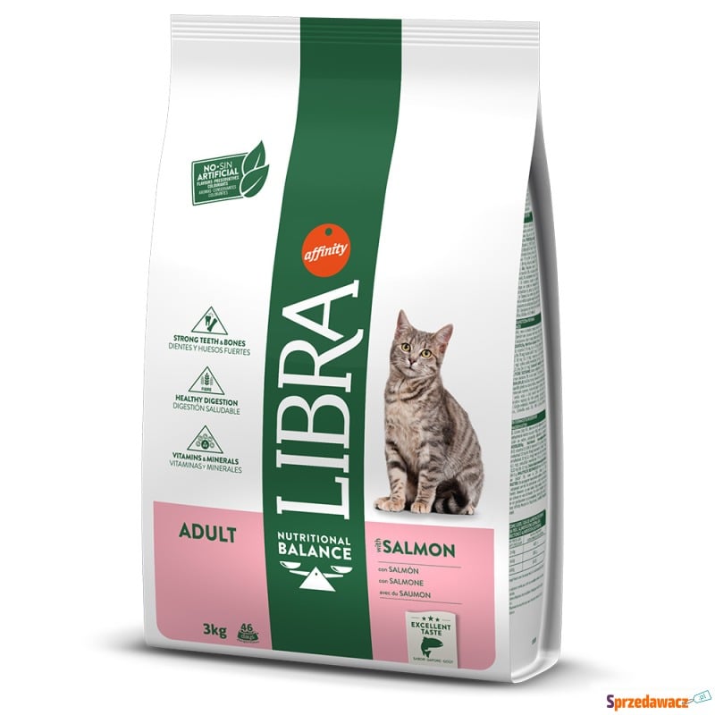 Libra Cat Adult, łosoś - 2 x 3 kg - Karmy dla kotów - Bielsko-Biała