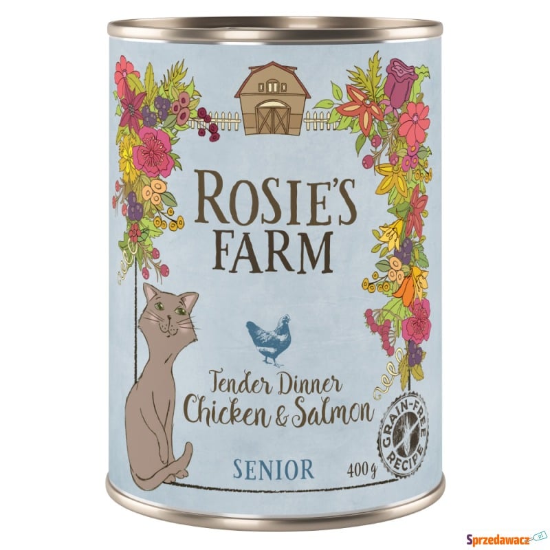Pakiet Rosie's Farm Senior, 12 x 400 g  - Kurczak... - Karmy dla kotów - Częstochowa