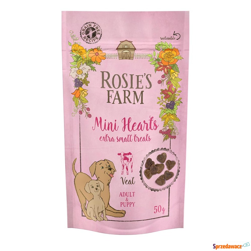 Rosie's Farm Puppy & Adult "Mini Hearts", cie... - Przysmaki dla psów - Ciechanów