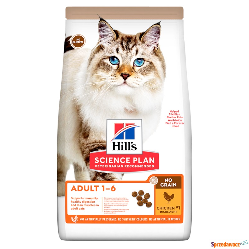 Hill's Science Plan Adult 1-6 No Grain, kurczak... - Karmy dla kotów - Nowy Sącz