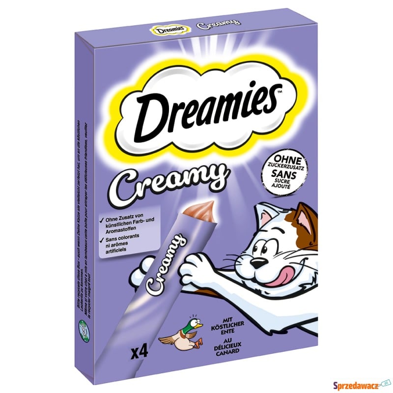 Dreamies Creamy Snacks  - Kaczka (44 x 10 g) - Przysmaki dla kotów - Suwałki