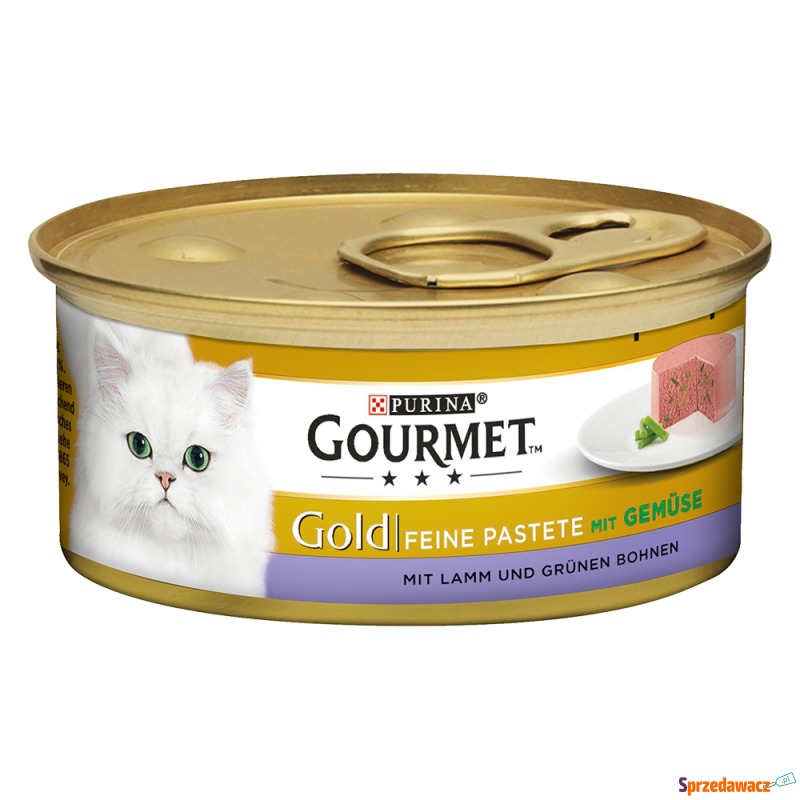 Gourmet Gold Feine Pastete, 12 x 85 g - Jagni... - Karmy dla kotów - Bytom