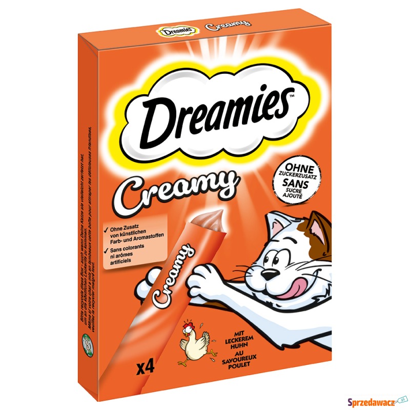 Dreamies Creamy Snacks  - Kurczak (44 x 10 g) - Przysmaki dla kotów - Bydgoszcz
