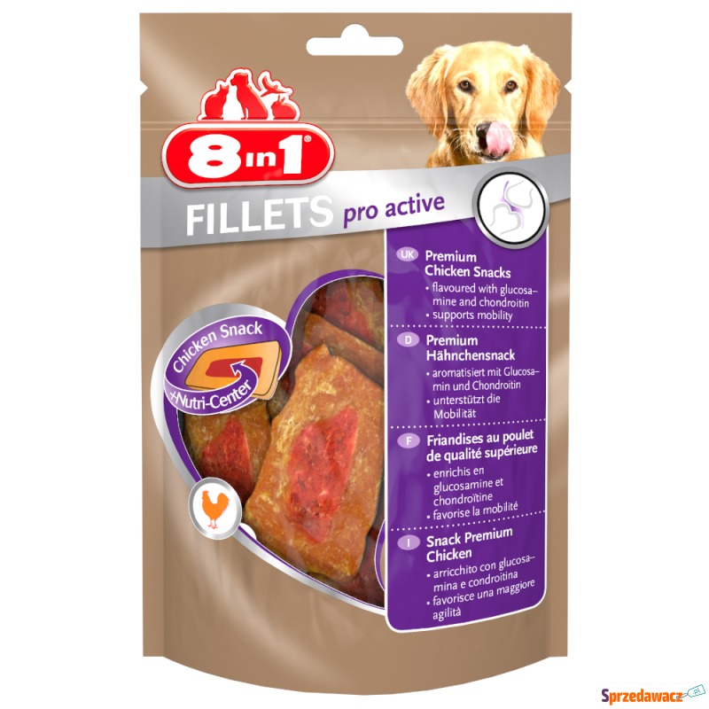 8in1 Fillets Pro Active, 80 g - S - Przysmaki dla psów - Konin