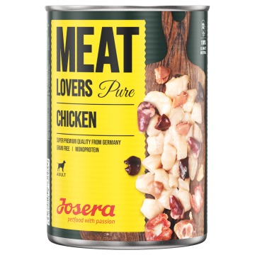 Megapakiet Josera Meatlovers Pure, 12 x 400 g - Kurczak