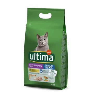 Ultima Cat Sterilized Senior, kurczak - 3 kg