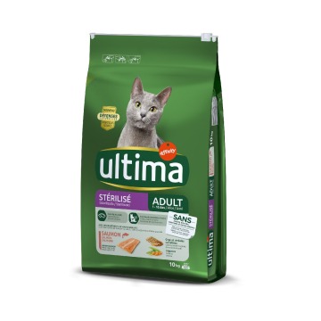 Ultima Cat Sterilized, łosoś i jęczmień - 2 x 10 kg