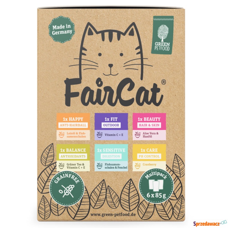 FairCat Pakiet próbny - 6 x 85 g - Karmy dla kotów - Częstochowa