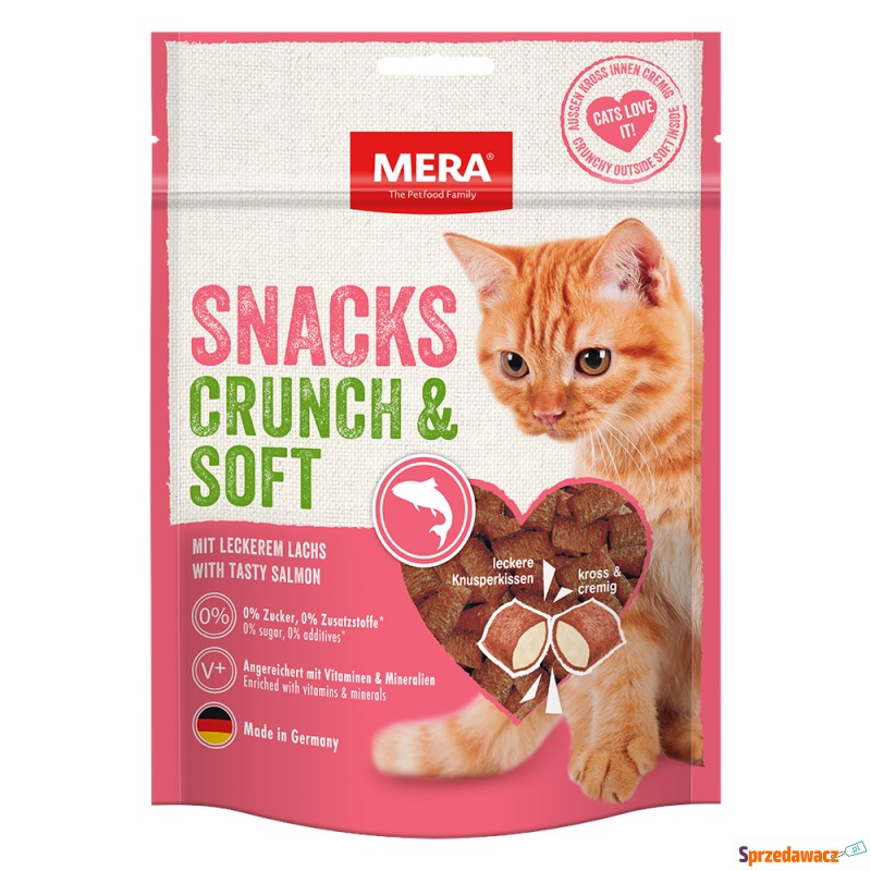 MERA Crunch & Soft, łosoś - 2 x 200 g - Przysmaki dla kotów - Leszno