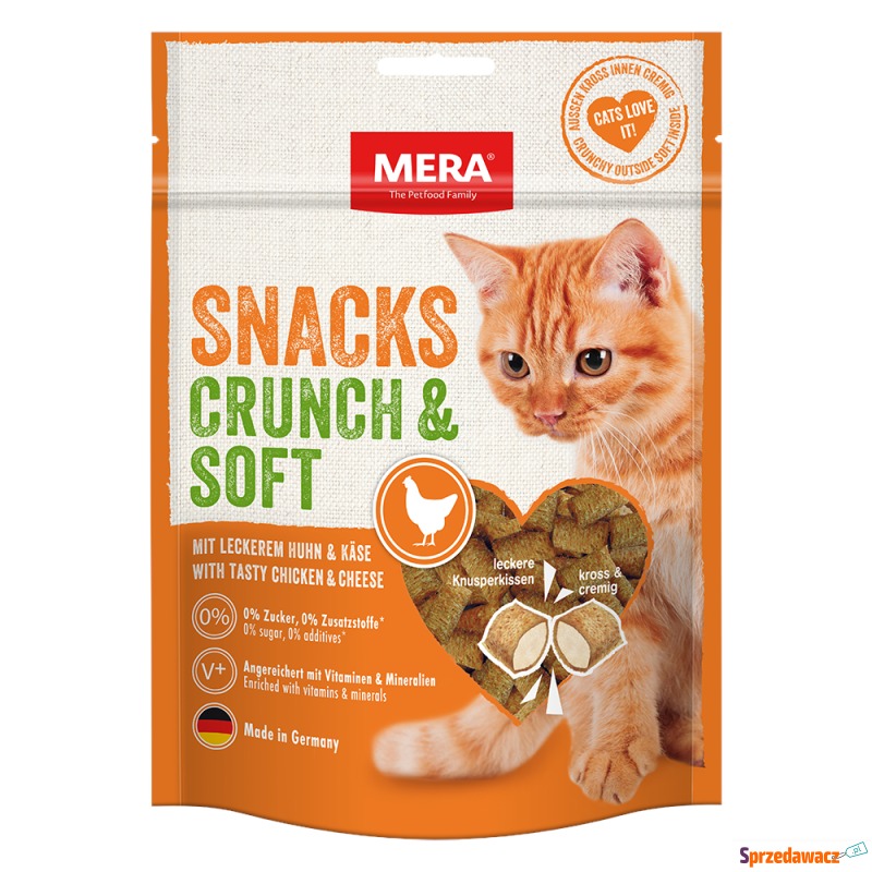MERA Crunch & Soft, kurczak i ser - 2 x 200 g - Przysmaki dla kotów - Borsk