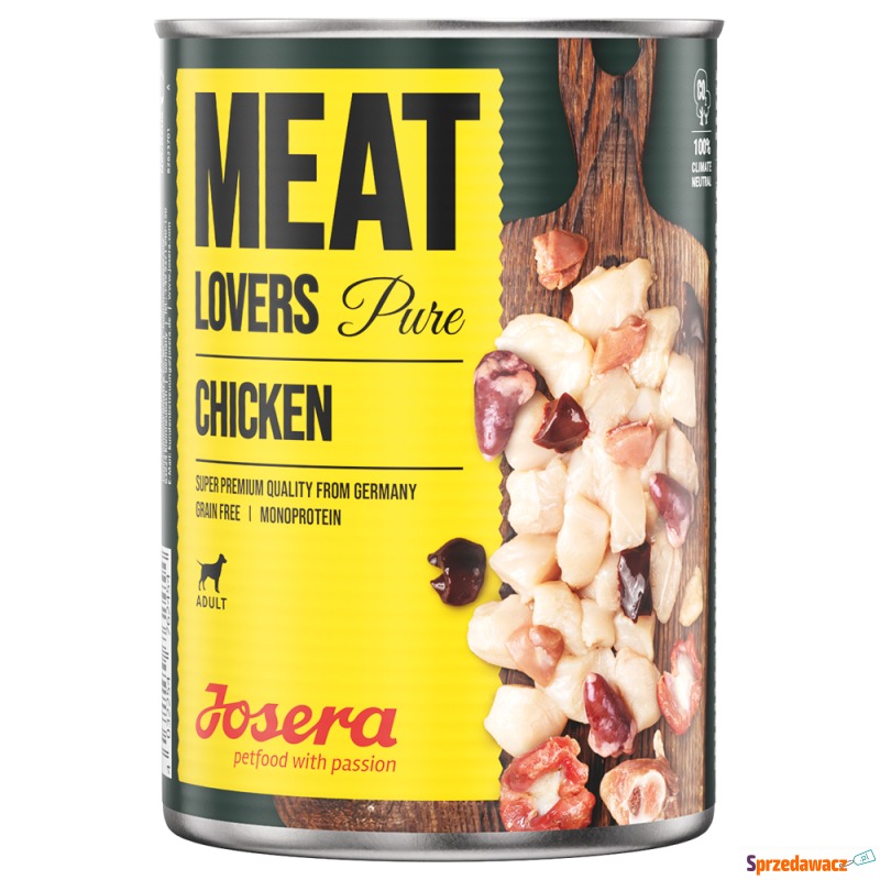 Megapakiet Josera Meatlovers Pure, 12 x 400 g... - Karmy dla psów - Pińczów