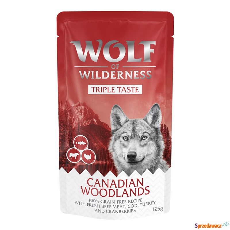 Wolf of Wilderness "Triple Taste" ,12 x 125 g... - Karmy dla psów - Olsztyn