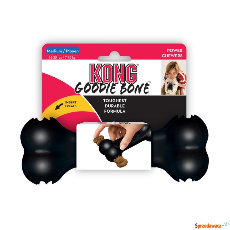 KONG Extreme Goodie kość - M (6,5 cm) - Zabawki dla psów - Toruń