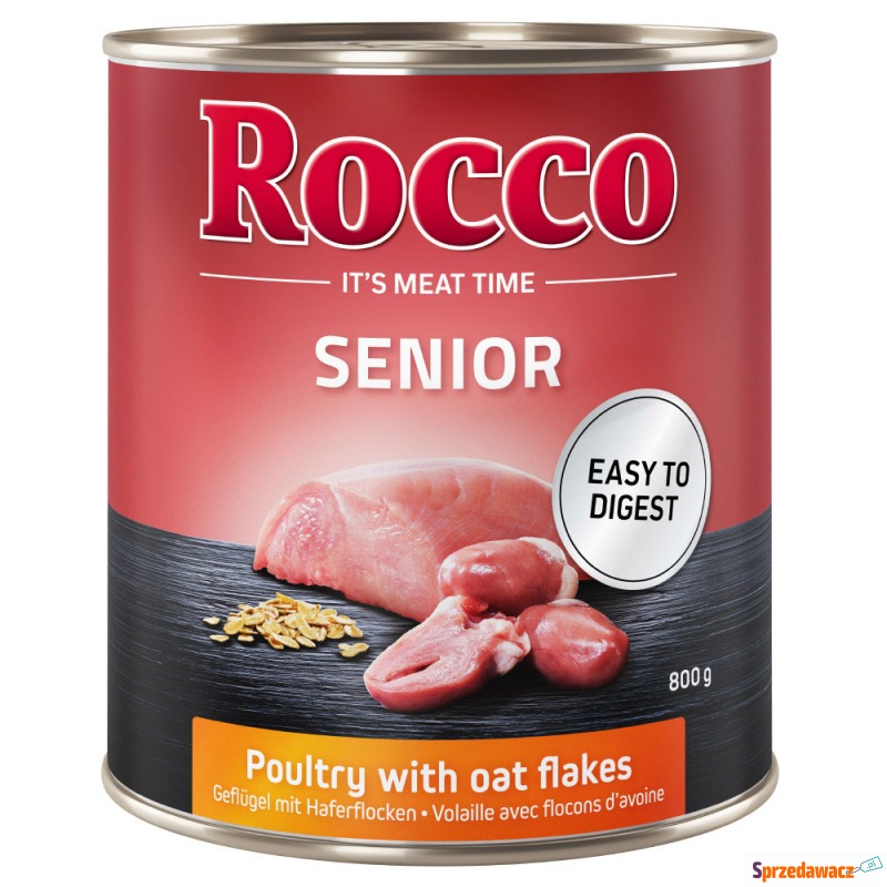 Korzystny pakiet Rocco Senior, 12 x 800 g - Drób... - Karmy dla psów - Bydgoszcz