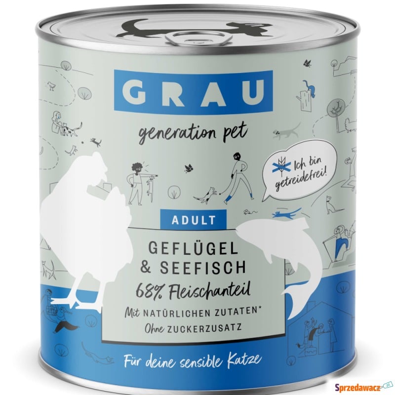 Korzystny pakiet GRAU Adult, bez zbóż, 12 x 800... - Karmy dla kotów - Będzin