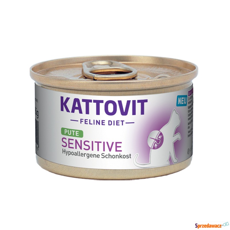 Kattovit Sensitive, puszki - Indyk, 24 x 85 g - Karmy dla kotów - Toruń