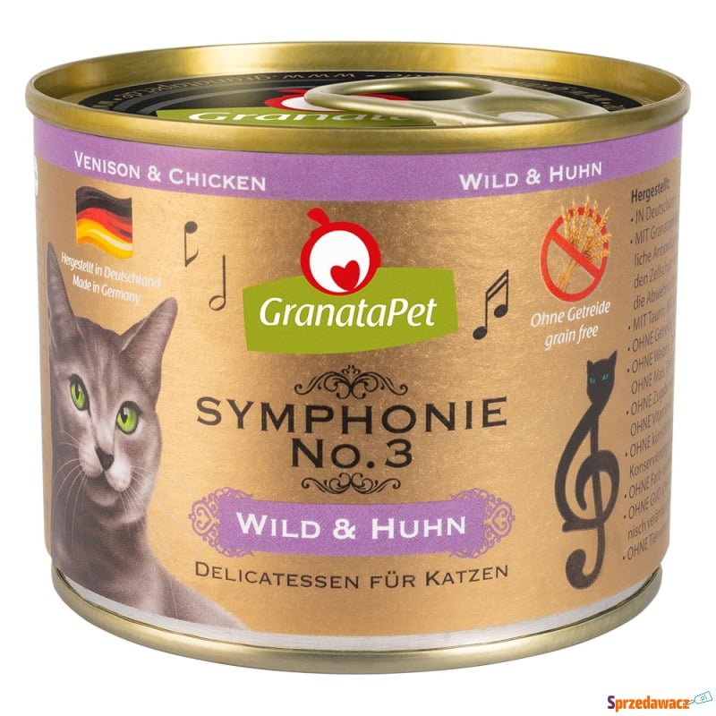 Pakiet GranataPet Symphonie, 12 x 200 g - Dzi... - Karmy dla kotów - Radom