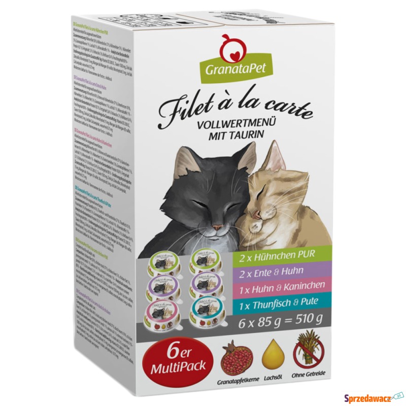 GranataPet Filet à la carte, 6 x 85 g - Pakiet... - Karmy dla kotów - Gowidlino