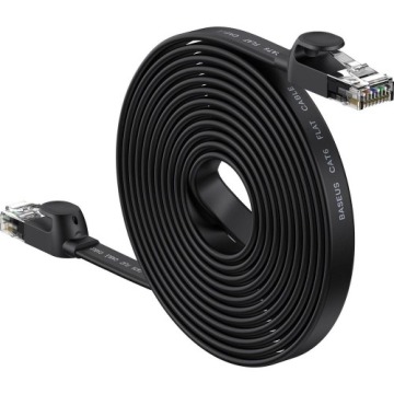 Kabel sieciowy Baseus Speed Six RJ45, 1000Mbps, 15m, czarny