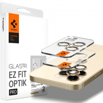 Szkło na aparat Spigen Glas.tR Ez Fit Optik 2-Pack do iPhone 15 Pro / 15 Pro Max / 14 Pro / 14 Pro M